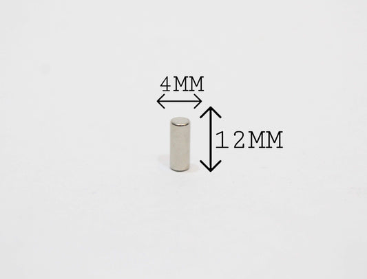 4 mm Dia x 12 mm Thick Neodymium Magnet