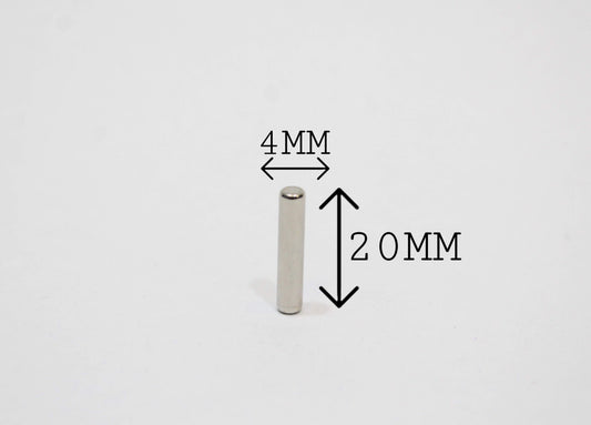 4 mm Dia x 20 mm Thick Neodymium Magnet