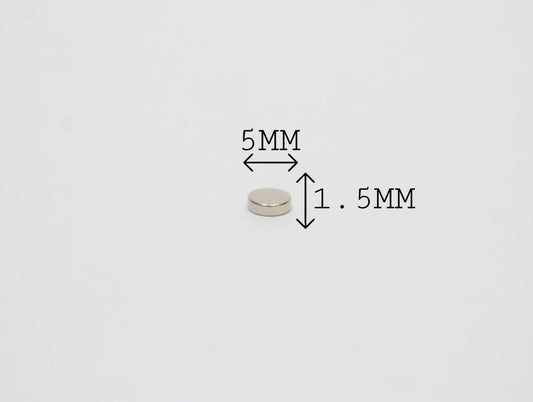 5 mm Dia x 1.5 mm Thick Neodymium Magnet