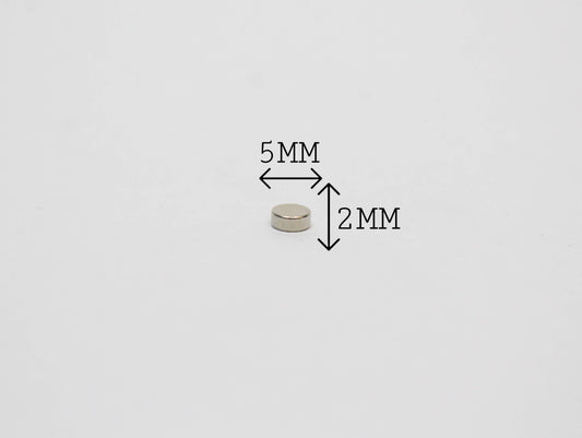 5 mm Dia x 2 mm Thick Neodymium Magnet