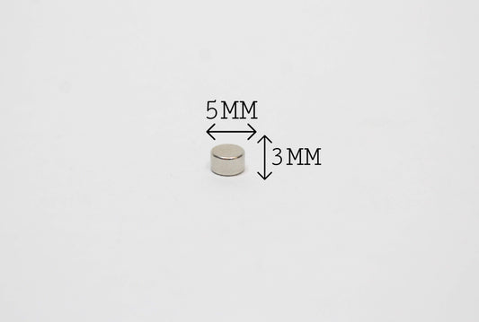 5 mm Dia x 3 mm Thick Neodymium Magnets