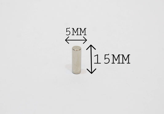 5 mm Dia x 15 mm Thick Neodymium Magnet