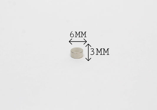 6 mm Dia x 3 mm Thick Neodymium Magnet