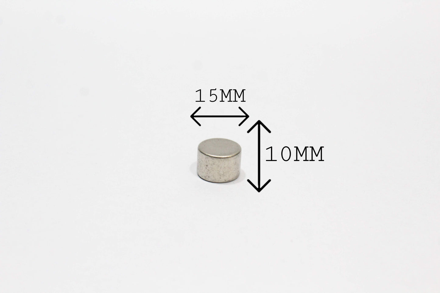 15 mm Dia x 10 mm Thick Neodymium Magnet (N52)