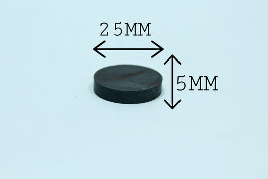 25 mm Dia x 5 mm Thick Ferrite Magnet