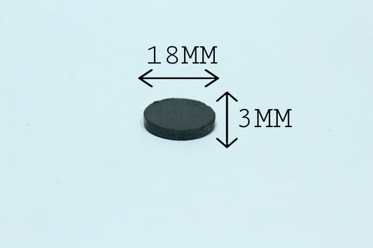 18 mm Dia x 3 mm Thick Ferrite Magnet