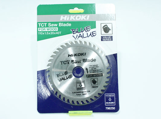 4" Hikoki Blue Value Saw Blade (for wood)